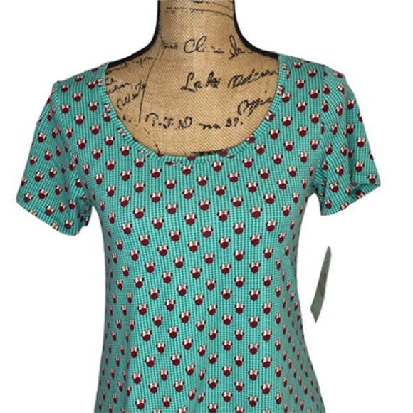 Lularoe Shirt Womens XXS 2XS Classic T Tunic Disney Multi color Stretch (4333) - Picture 2 of 10
